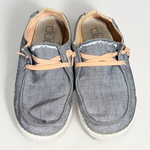 Hey Dude Shoes Womens Size 8 Gray Canvas Wendy Boho Grey Slip On